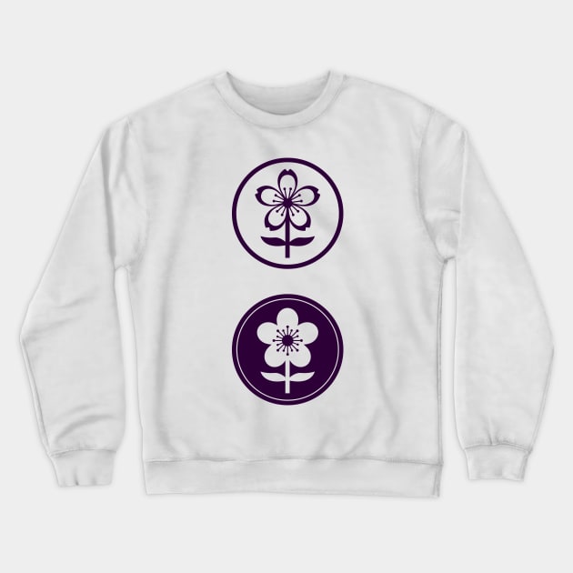 cherry blossom and apple blossom Crewneck Sweatshirt by somatosis